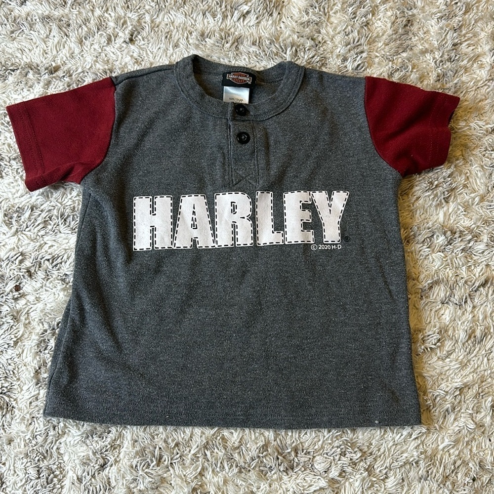 🍄2T Harley Davidson boys T shirt in EUC